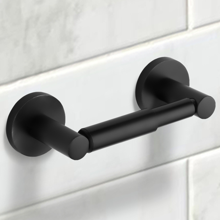 Nameeks NCB51 By Nameek s General Hotel Matte Black Toilet Paper Holder 